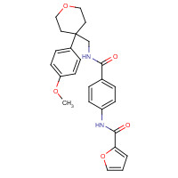 664993-53-7 N-[4-[[4-(4-methoxyphenyl)oxan-4-yl]methylcarbamoyl]phenyl]furan-2-carboxamide chemical structure
