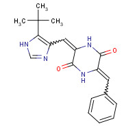 714272-27-2 (3Z,6Z)-3-benzylidene-6-[(5-tert-butyl-1H-imidazol-4-yl)methylidene]piperazine-2,5-dione chemical structure