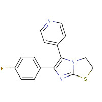 72873-74-6 6-(4-fluorophenyl)-5-pyridin-4-yl-2,3-dihydroimidazo[2,1-b][1,3]thiazole chemical structure