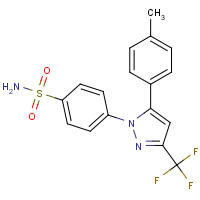 733809-45-5 4-[5-(4-methylphenyl)-3-(trifluoromethyl)pyrazol-1-yl]benzenesulfonamide chemical structure