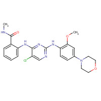 761437-28-9 2-[[5-chloro-2-(2-methoxy-4-morpholin-4-ylanilino)pyrimidin-4-yl]amino]-N-methylbenzamide chemical structure