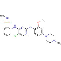 761438-38-4 2-[[5-chloro-2-[2-methoxy-4-(4-methylpiperazin-1-yl)anilino]pyrimidin-4-yl]amino]-N-methylbenzenesulfonamide chemical structure