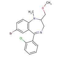 84031-17-4 7-bromo-5-(2-chlorophenyl)-2-(methoxymethyl)-1-methyl-2,3-dihydro-1,4-benzodiazepine chemical structure
