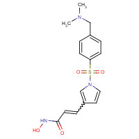 864814-88-0 (E)-3-[1-[4-[(dimethylamino)methyl]phenyl]sulfonylpyrrol-3-yl]-N-hydroxyprop-2-enamide chemical structure
