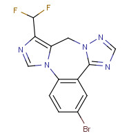 883093-10-5 3-bromo-10-(difluoromethyl)-9H-benzo[f]imidazo[1,5-a][1,2,4]triazolo[1,5-d][1,4]diazepine chemical structure