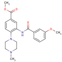 890190-22-4 methyl 3-[(3-methoxybenzoyl)amino]-4-(4-methylpiperazin-1-yl)benzoate chemical structure