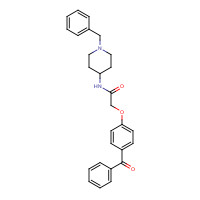 924416-43-3 2-(4-benzoylphenoxy)-N-(1-benzylpiperidin-4-yl)acetamide chemical structure