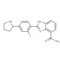 934162-61-5 2-[2-fluoro-4-[(2S)-pyrrolidin-2-yl]phenyl]-1H-benzimidazole-4-carboxamide chemical structure