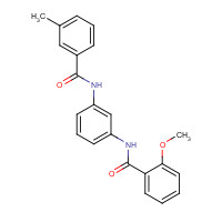 947914-18-3 2-methoxy-N-[3-[(3-methylbenzoyl)amino]phenyl]benzamide chemical structure