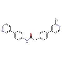 1243243-89-1 2-[4-(2-methylpyridin-4-yl)phenyl]-N-(4-pyridin-3-ylphenyl)acetamide chemical structure