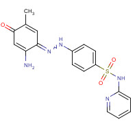 1395084-25-9 4-[(2Z)-2-(2-amino-5-methyl-4-oxocyclohexa-2,5-dien-1-ylidene)hydrazinyl]-N-pyridin-2-ylbenzenesulfonamide chemical structure