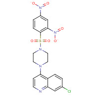 1624602-30-7 7-chloro-4-[4-(2,4-dinitrophenyl)sulfonylpiperazin-1-yl]quinoline chemical structure