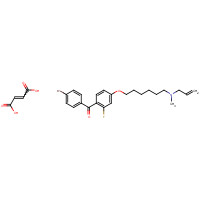 189197-69-1 (4-bromophenyl)-[2-fluoro-4-[6-[methyl(prop-2-enyl)amino]hexoxy]phenyl]methanone;(E)-but-2-enedioic acid chemical structure