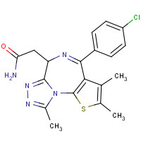 202591-23-9 2-(4-(4-chlorophenyl)-2,3,9-trimethyl-6H-thieno[3,2-f][1,2,4]triazolo[4,3-a][1,4]diazepin-6-yl)acetamide chemical structure