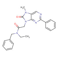226954-04-7 N-benzyl-N-ethyl-2-(7-methyl-8-oxo-2-phenylpurin-9-yl)acetamide chemical structure