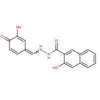 304448-55-3 3-hydroxy-N&apos;-[(E)-(3-hydroxy-4-oxocyclohexa-2,5-dien-1-ylidene)methyl]naphthalene-2-carbohydrazide chemical structure