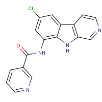 431898-65-6 N-(6-chloro-9H-pyrido[3,4-b]indol-8-yl)pyridine-3-carboxamide chemical structure
