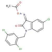 668467-91-2 [(E)-[5-chloro-1-[(2,5-dichlorophenyl)methyl]-2-oxoindol-3-ylidene]amino] acetate chemical structure