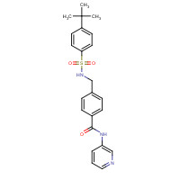 724741-75-7 4-[[(4-tert-butylphenyl)sulfonylamino]methyl]-N-pyridin-3-ylbenzamide chemical structure