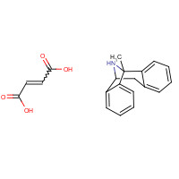 77086-22-7 (+)-10,11-dihydro-5-methyl-5H-dibenzo[a,d]cyclohepten-5,10-diyldiammonium maleate chemical structure
