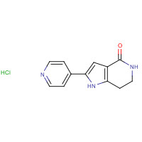 845714-00-3 2-pyridin-4-yl-1,5,6,7-tetrahydropyrrolo[3,2-c]pyridin-4-one;hydrochloride chemical structure