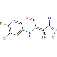 914471-09-3 (4E)-4-[(3-chloro-4-fluoroanilino)-nitrosomethylidene]-1,2,5-oxadiazol-3-amine chemical structure