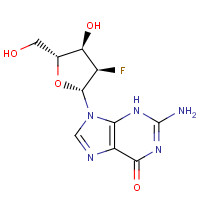 78842-13-4 2-amino-9-[(2R,3R,4R,5R)-3-fluoro-4-hydroxy-5-(hydroxymethyl)oxolan-2-yl]-3H-purin-6-one chemical structure