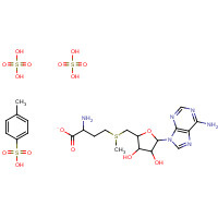 375798-66-6 (2S)-2-amino-4-[[(2S,3S,4R,5R)-5-(6-aminopurin-9-yl)-3,4-dihydroxyoxolan-2-yl]methyl-methylsulfonio]butanoate;4-methylbenzenesulfonic acid;sulfuric acid chemical structure