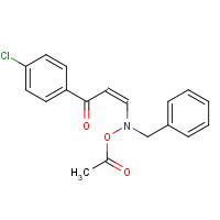 90822-23-4 [benzyl-[(Z)-3-(4-chlorophenyl)-3-oxoprop-1-enyl]amino] acetate chemical structure