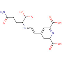 904-62-1 4-[2-[(4-amino-1-carboxy-4-oxobutyl)amino]ethenyl]-2,3-dihydropyridine-2,6-dicarboxylic acid chemical structure