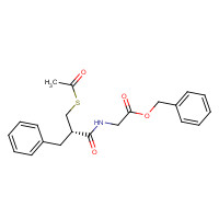 112573-73-6 benzyl 2-[[(2S)-2-(acetylsulfanylmethyl)-3-phenylpropanoyl]amino]acetate chemical structure