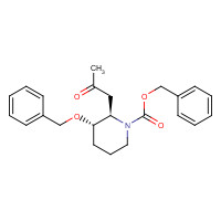 879899-01-1 2R,3S)-3-benzyloxy-2-(2-oxopropyl)piperidine-1-carboxylic acid benzyl ester chemical structure