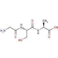 53843-93-9 (2S)-2-[[(2S)-2-[(2-aminoacetyl)amino]-3-hydroxypropanoyl]amino]propanoic acid chemical structure
