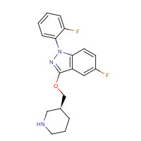 888951-64-2 5-fluoro-1-(2-fluorophenyl)-3-[[(3S)-piperidin-3-yl]methoxy]indazole chemical structure
