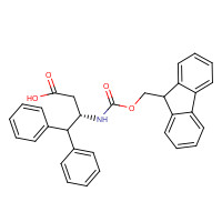 332062-08-5 (3S)-3-(9H-fluoren-9-ylmethoxycarbonylamino)-4,4-diphenylbutanoic acid chemical structure