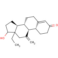 220332-82-1 (+)-13β-ethyl-17β-hydroxy-11-methylenegona-4-en-3-one chemical structure