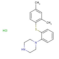 960203-28-5 1-[2-(2,4-dimethylphenyl)sulfanylphenyl]piperazine;hydrochloride chemical structure