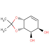130669-76-0 (3aS,4R,5R,7aR)-2,2-dimethyl-3a,4,5,7a-tetrahydro-1,3-benzodioxole-4,5-diol chemical structure