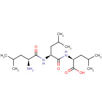 10329-75-6 (2S)-2-[[(2S)-2-[[(2S)-2-amino-4-methylpentanoyl]amino]-4-methylpentanoyl]amino]-4-methylpentanoic acid chemical structure
