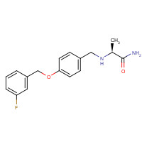 133865-89-1 (2S)-2-[[4-[(3-fluorophenyl)methoxy]phenyl]methylamino]propanamide chemical structure