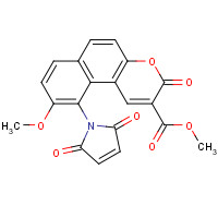 137350-66-4 methyl 10-(2,5-dioxopyrrol-1-yl)-9-methoxy-3-oxobenzo[f]chromene-2-carboxylate chemical structure