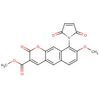 168639-87-0 methyl 9-(2,5-dioxopyrrol-1-yl)-8-methoxy-2-oxobenzo[g]chromene-3-carboxylate chemical structure