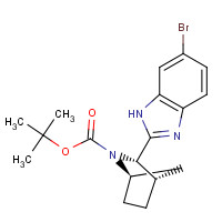 1256387-74-2 tert-butyl (1S,2S,4R)-2-(6-bromo-1H-benzimidazol-2-yl)-3-azabicyclo[2.2.1]heptane-3-carboxylate chemical structure