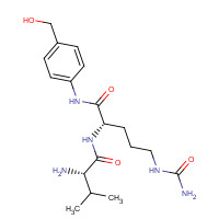 159857-79-1 (2S)-2-[[(2S)-2-amino-3-methylbutanoyl]amino]-5-(carbamoylamino)-N-[4-(hydroxymethyl)phenyl]pentanamide chemical structure