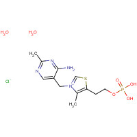 273724-21-3 2-[3-[(4-amino-2-methylpyrimidin-5-yl)methyl]-4-methyl-1,3-thiazol-3-ium-5-yl]ethyl dihydrogen phosphate;chloride;dihydrate chemical structure