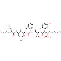 71901-21-8 (2S)-6-amino-2-[[(2S)-2-[[(2S)-2-[[(2S)-2-[[(2S)-2-[[(2S)-2-formamidohexanoyl]amino]-4-methylpentanoyl]amino]-3-phenylpropanoyl]amino]hexanoyl]amino]-3-(4-hydroxyphenyl)propanoyl]amino]hexanoic acid chemical structure