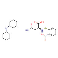 7675-59-4 (2S)-4-amino-2-[(2-nitrophenyl)sulfanylamino]-4-oxobutanoic acid;N-cyclohexylcyclohexanamine chemical structure