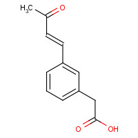 34841-54-8 2-[3-[(E)-3-oxobut-1-enyl]phenyl]acetic acid chemical structure