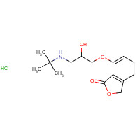 55104-39-7 7-[3-(tert-butylamino)-2-hydroxypropoxy]-3H-2-benzofuran-1-one;hydrochloride chemical structure
