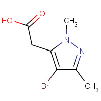 1486875-70-0 2-(4-bromo-1,3-dimethyl-1H-pyrazol-5-yl)acetic acid chemical structure